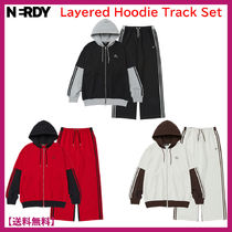 ★THE 8 着用★ノルディ★Layered Hoodie Track Set★トラック★