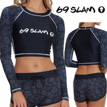 69SLAM☆FIREWORKS YOKO L/S CROP RASH VEST ラッシュ ベスト