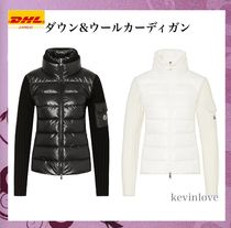 正規品！23/24AW☆MONCLER☆前身頃ダウン ウールカーディガン