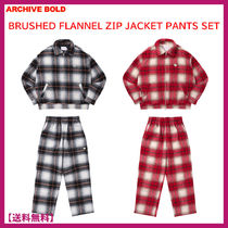 ★23FW★Archive Bold★BRUSHED FLANNEL ZIP JACKET PANTS SET★