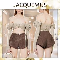 【23AW NEW】JACQUEMUS_woman/ツイスト ビスチェブラ/LightKhaki