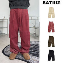 【SATIIIZ】Elope pintuck corduroy pants