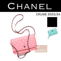 CHANEL 2023/24クルーズ チェーンウォレット クラッシック 財布