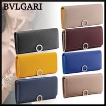 【BVLGARI】ブルガリ クリップ ラージウォレット レザー 長財布