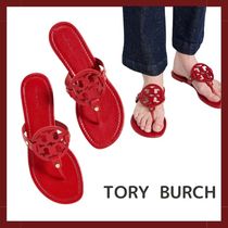 【Tory Burch】レッド トング ミラーサンダル