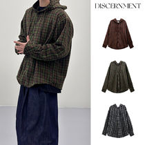 【DISCERNMENT】Peaky Farmer Check Hood Shirt