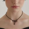 TATIANA ネックレス・ペンダント 【TATIANA】ROSE BEADS RIBBON NECKLACE★送料・関税込★2色(3)