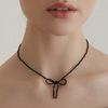 TATIANA ネックレス・ペンダント 【TATIANA】ROSE BEADS RIBBON NECKLACE★送料・関税込★2色(7)