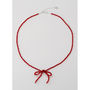 TATIANA ネックレス・ペンダント 【TATIANA】ROSE BEADS RIBBON NECKLACE★送料・関税込★2色(10)