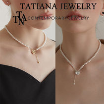 【TATIANA】ROSE TOGGLE PEARL NECKLACE★送料・関税込★2色