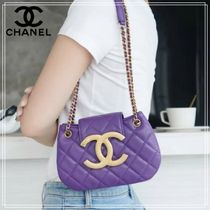 【ギフトにも☆】CHANEL ショルダーバッグ 紫 メッセンジャーBAG