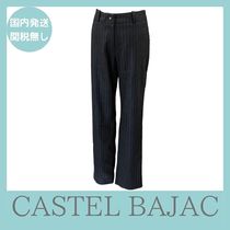 【国内発送】Castel Bajac ストレートパンツ ストライプ柄