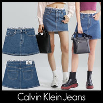 【CALVIN KLEIN】CKJローライズAラインデニムスカート★送料無料