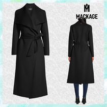 【送料込】Mackage_ベルテッド ライト ウールコート/Black