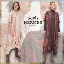 【エレガント】 HERMES 《Les Tambours Finesse》カフタン