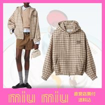 新作☆【MIUMIU】チェックジャケット