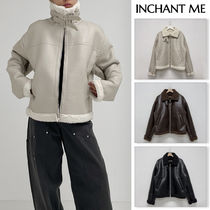 【INCHANT ME】[unisex] Two-way leather overfit mustang