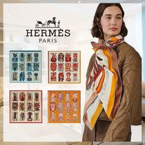 【遊び心溢れる☆】HERMES《ボタニカ・グラフィカ》スカーフ