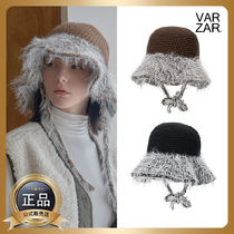 【VARZAR】 Crochet Knit Round Bucket Hat (2color) ☆公式☆