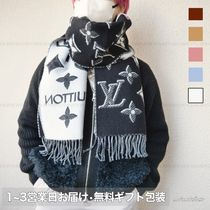 【国内即発】Louis Vuitton フリンジマフラー LVモノグラム