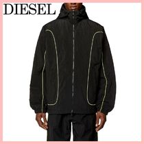 DIESEL ジャケット Green ウィンドブレーカー Black 送料込み