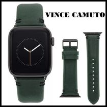 Vince Camuto★上品なカーキ色レザー製アップルウォッチバンド緑