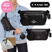 【国内即発】カッコいい！COACH★コインケース付 ボディバッグ