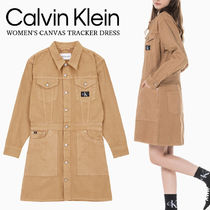 【CALVIN KLEIN Jeans】★キャンバス ワンピース★送料無料