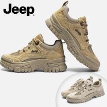 関税込★Jeep 本革スニーカー厚底ダッドシューズ レディース軽量