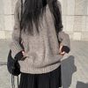 Anyone more ニット・セーター 【Anyone more】Chabet Loose Fit Long V-Neck Knit(3)