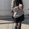 Anyone more ニット・セーター 【Anyone more】Chabet Loose Fit Long V-Neck Knit(7)