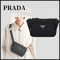 ■PRADA プラダ Re Nylon xサフィアーノレザー ショルダーバッグ