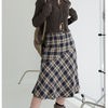 Binary01 スカート ★韓国★BINARY01★Check Middle Skirt★2color(2)