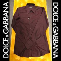 DOLCE&GABBANA　ドット シンプル ロングスリーブ シャツ