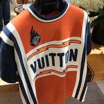 【Louis Vuitton】 コットンTシャツ　オレンジ＆ブルー