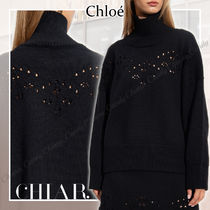 【23AW NEW】Chloe_women / ウール タートルネックセーター