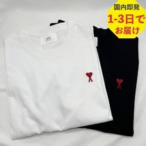 AMI PARIS  ハート 刺繍 ロゴ Tシャツ