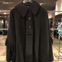 Dolce & Gabbana フリンジボタンコート ブラック