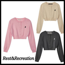 【REST&RECREATION】RR CROPPED KNIT CARDIGAN