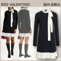 VIP★RED VALENTINO ミニワンピース パーティドレス ラッフル付