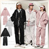 INFLATION セットアップ Luxury Street Wear inf set up double zip pink unisexual