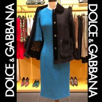 DOLCE&GABBANA　単色 ショートスリーブ ミディ丈 ワンピース