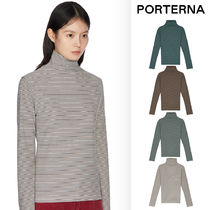 【PORTERNA】Piki Stripe Turtleneck T-Shirt