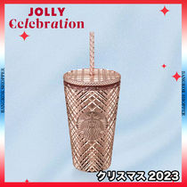 【STARBUCKS】Rose Gold Metallic Jeweled コールドカップ 16oz.