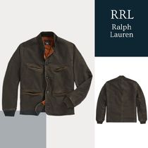 NEW!【RRL by RALPH LAUREN】レザートリム ボンバー ジャケット