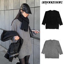 【Anyone more】Knowing Cable Knit One Piece