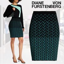 DIANE VON FURSTENBERG ジャカードニット ミニペンシルスカート