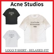 【アクネストゥディオズ】Stamp Logo 1996 コットンロゴTシャツ