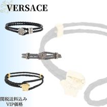 ◆VIP◆関送込【VERSACE】ラ メドゥーサ*レザー*ブレスレット