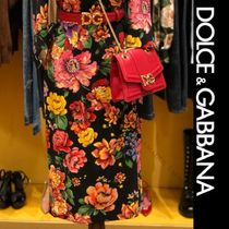 DOLCE&GABBANA　フローラルプリント ミディ タイトスカート